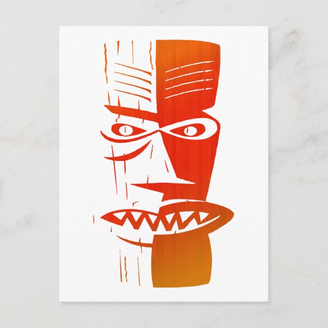 Tiki Postkarte (Vorderseite)