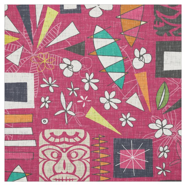 tiki Rosa Stoff (Muster)
