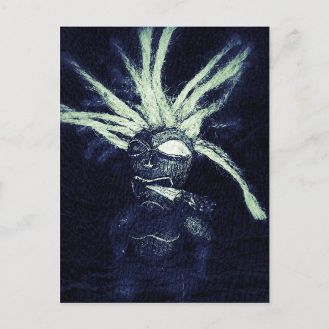 Tiki Smokes Postkarte (Vorderseite)