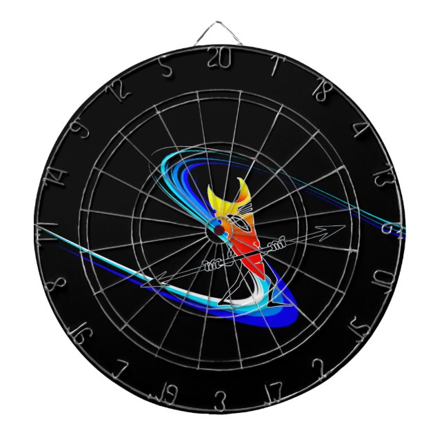 Tiki Surfer Dartscheibe (vorne)