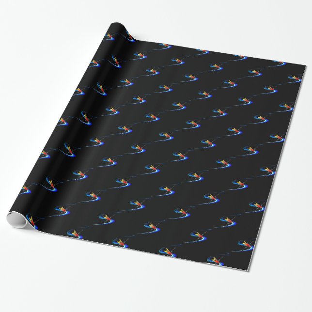 Tiki Surfer Geschenkpapier (Ungerollt)