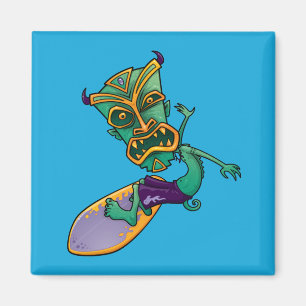 Tiki Surfer Magnet