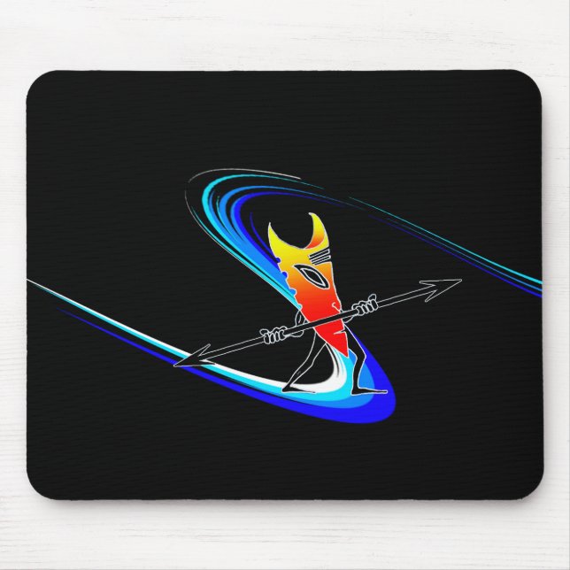Tiki Surfer Mousepad (Vorne)