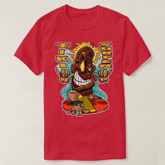 Tiki Surfer TShirt (Design vorne)