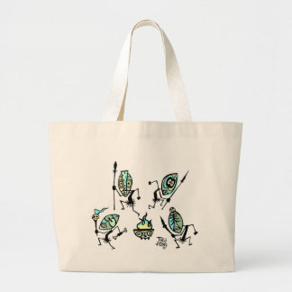 Tiki Tänzer-Taschen-Tasche durch Tiki tOny Jumbo Stoffbeutel