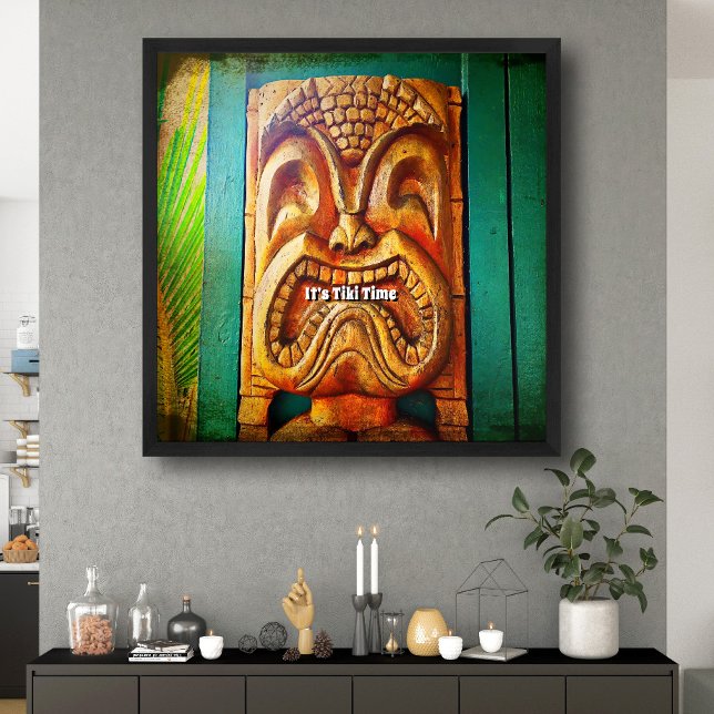"Tiki Time" Fierce, Vintag, Retro, Holztreppe Poster (Von Creator hochgeladen)