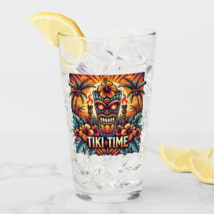 Tiki Time Glass Cup Glas
