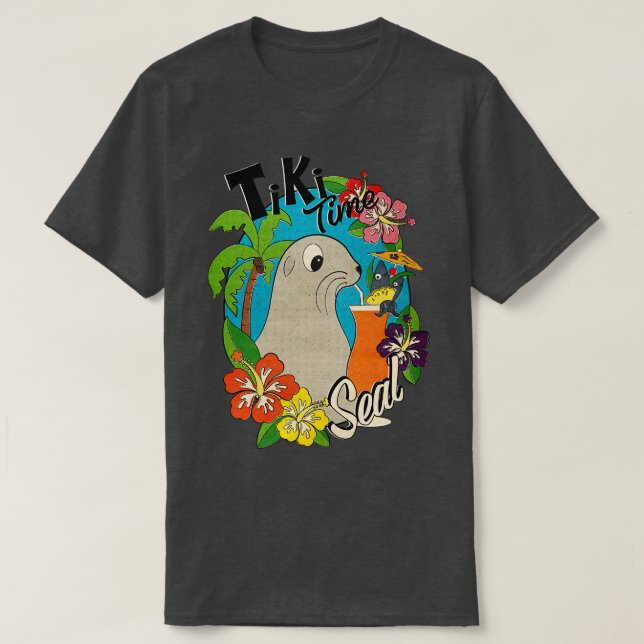 Tiki Time Seal TShirt (Design devant)