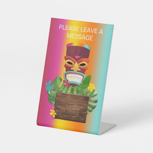 Tiki Time Sockelschild (Vorderseite)