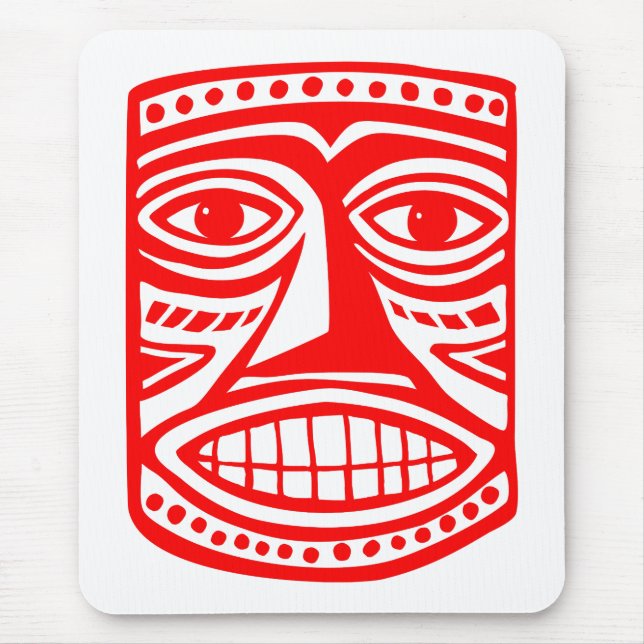 Tiki Toby - Red Mousepad (Vorne)