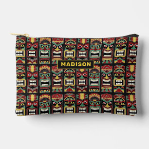Tiki Totems individuelle Name Zubehörtasche