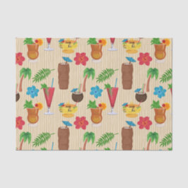 Tiki Tropical Cocktails Seidenpapier