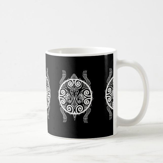 Tiki Turtle Tattoo Kaffeetasse (Rechts)