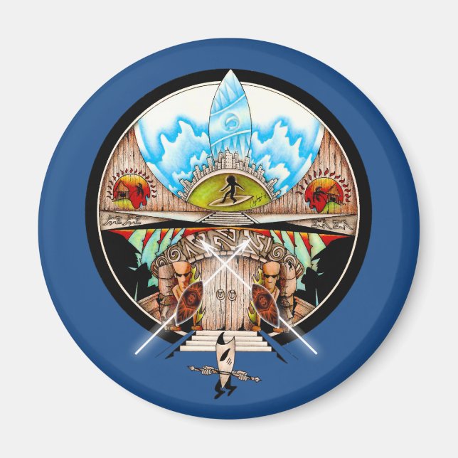 Tiki Village Magnet (Vorne)