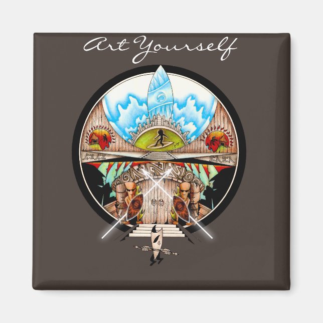 Tiki Village Magnet (Vorne)