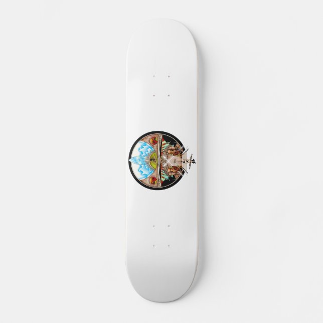 Tiki Village Skateboard (Vorderseite)