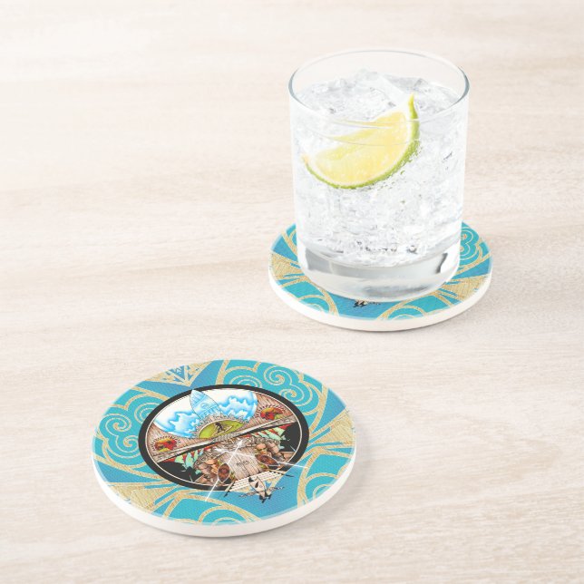 Tiki Village Untersetzer (Seite)