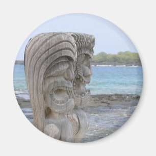 Tiki Wächter in Kona, Hawaii - Magnet