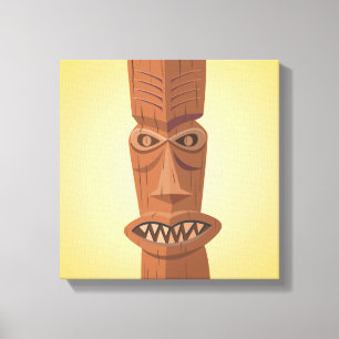 Tiki Wrapped Canvas Leinwanddruck