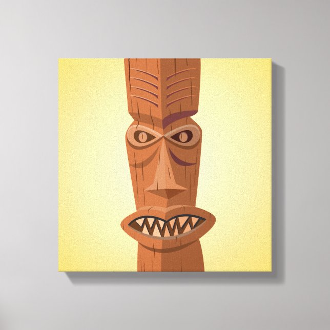 Tiki Wrapped Canvas Leinwanddruck (Vorderseite)