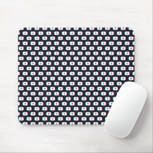 TikTok app-Taste. Muster-Design - Dunkle Version Mousepad