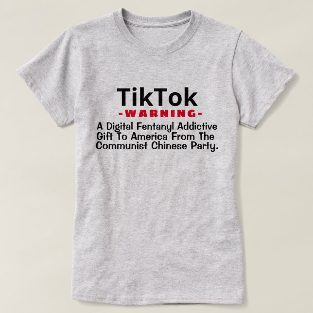 TikTok - Ein digitales Fentanyl Addictive Gift T-S T-Shirt (Design vorne)