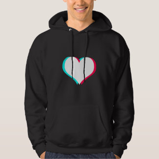 Tiktokherz| Tik Tok Herzschwarz Hoodie