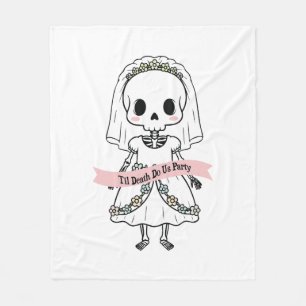 Til Death Do Uns Party Halloween Fleecedecke
