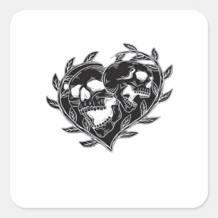 Til Death Do us Classic Quadratischer Aufkleber