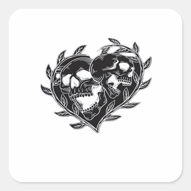 Til Death Do us Classic Quadratischer Aufkleber (Vorderseite)