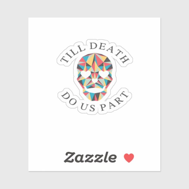 Til Death Do us Funny & Classic Halloween Aufkleber (Blatt)