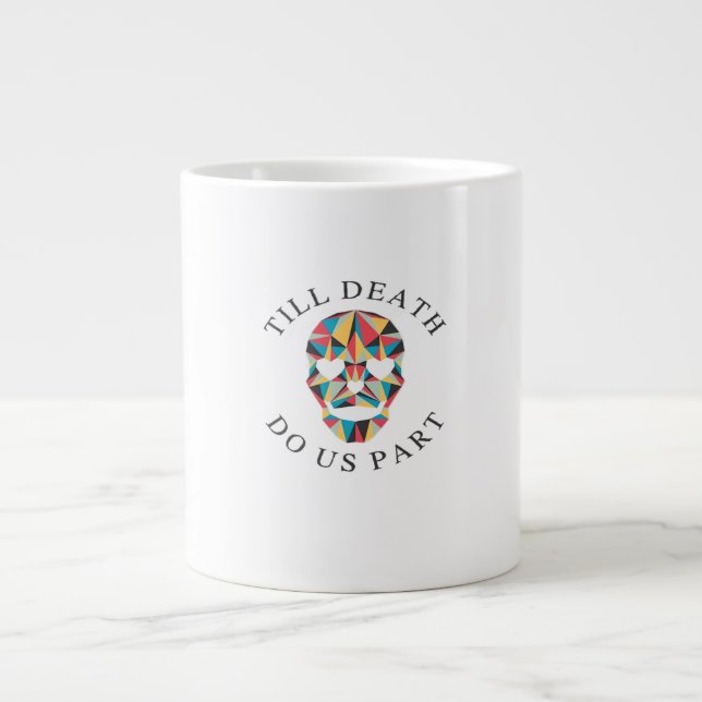 Til Death Do us Funny & Classic Halloween Jumbo-Tasse (Vorderseite)