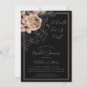 Til Death Do us Part Bridal Dusche Einladung