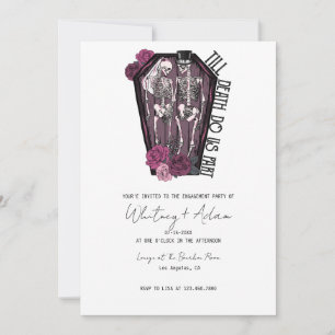 Til Death Do us Part   Engagement   gotisch Einladung