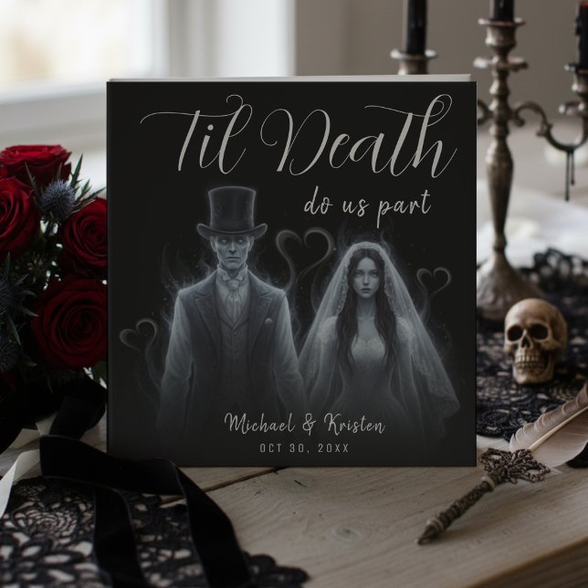 Til Death Do us Part Ghost Gothic Wedding Gästebuch (Til Death Do Us Part Ghost Gothic Wedding Guest Book
)
