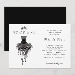Til Death Do us Part Halloween Brautparty Einladung