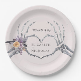 "Til Death Do us Part | Halloween Hochzeit Pappteller