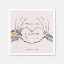 "Til Death Do us Part | Halloween Hochzeit Serviette