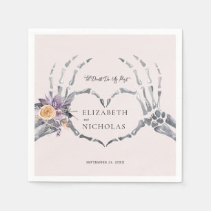 "Til Death Do us Part   Halloween Hochzeit Serviette