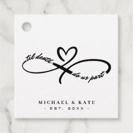 Til Death Do us Part Infinity Symbol Heart Wedding Geschenkanhänger