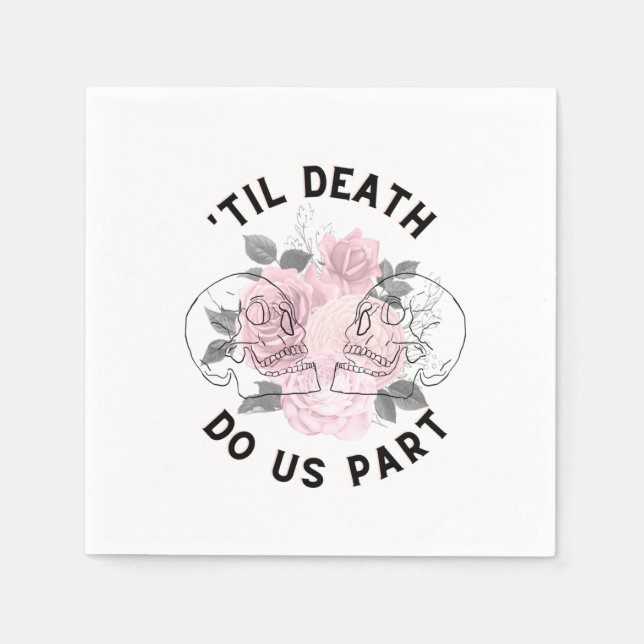 Til Death Do us Part Serviette (Vorderseite)