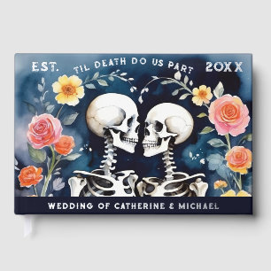 Til Death Do us Part Skeletons Gothic Wedding Gästebuch