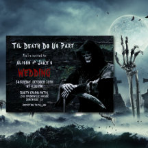Til Death Do us Part Wedding Einladung