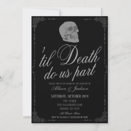Til Death Do us Part Wedding Einladung