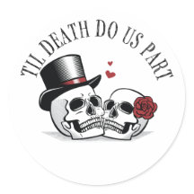 Til Death Do us Part White Aufkleber