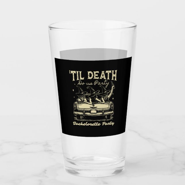 Til Death Do Us Party Halloween D Yellow Glas (Vorderseite)