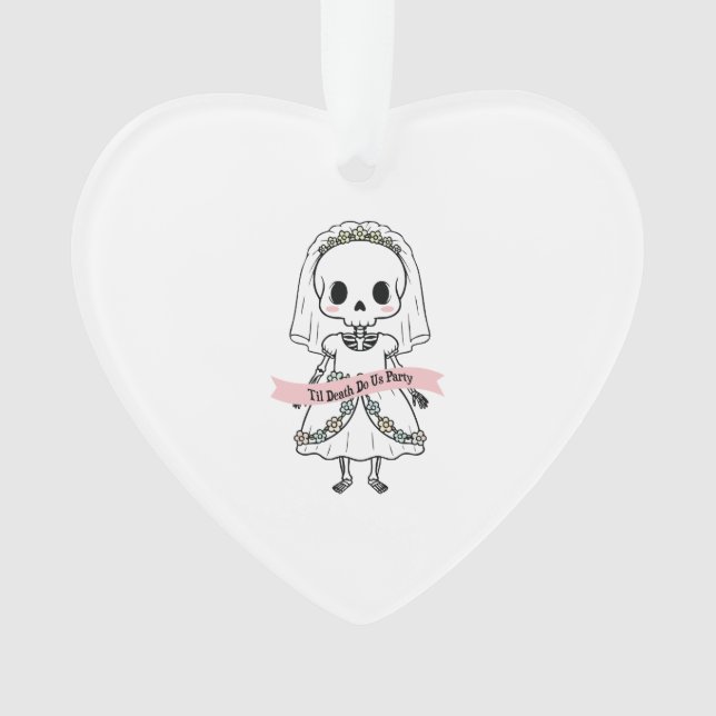 Til Death Do Us Party Halloween Ornament (Vorderseite)