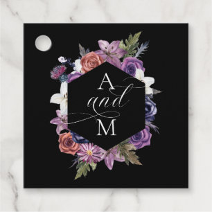 "Til Death Do us us Part Lila & Black Wedding Geschenkanhänger