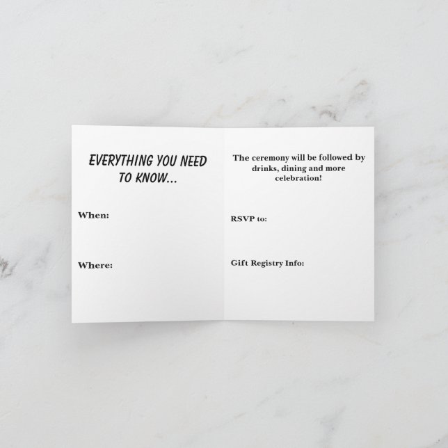 'Til Death Einladung (Innenseite)