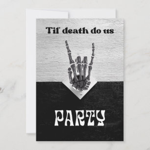 Til Death Party Nuptiale Douche Invitation